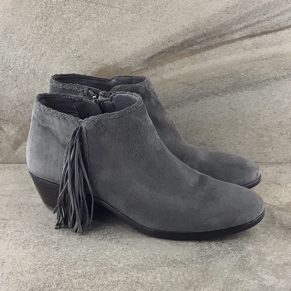 Sam Edelman Paige Suede Booties Size 7 Gray EUC - Picture 3 of 8